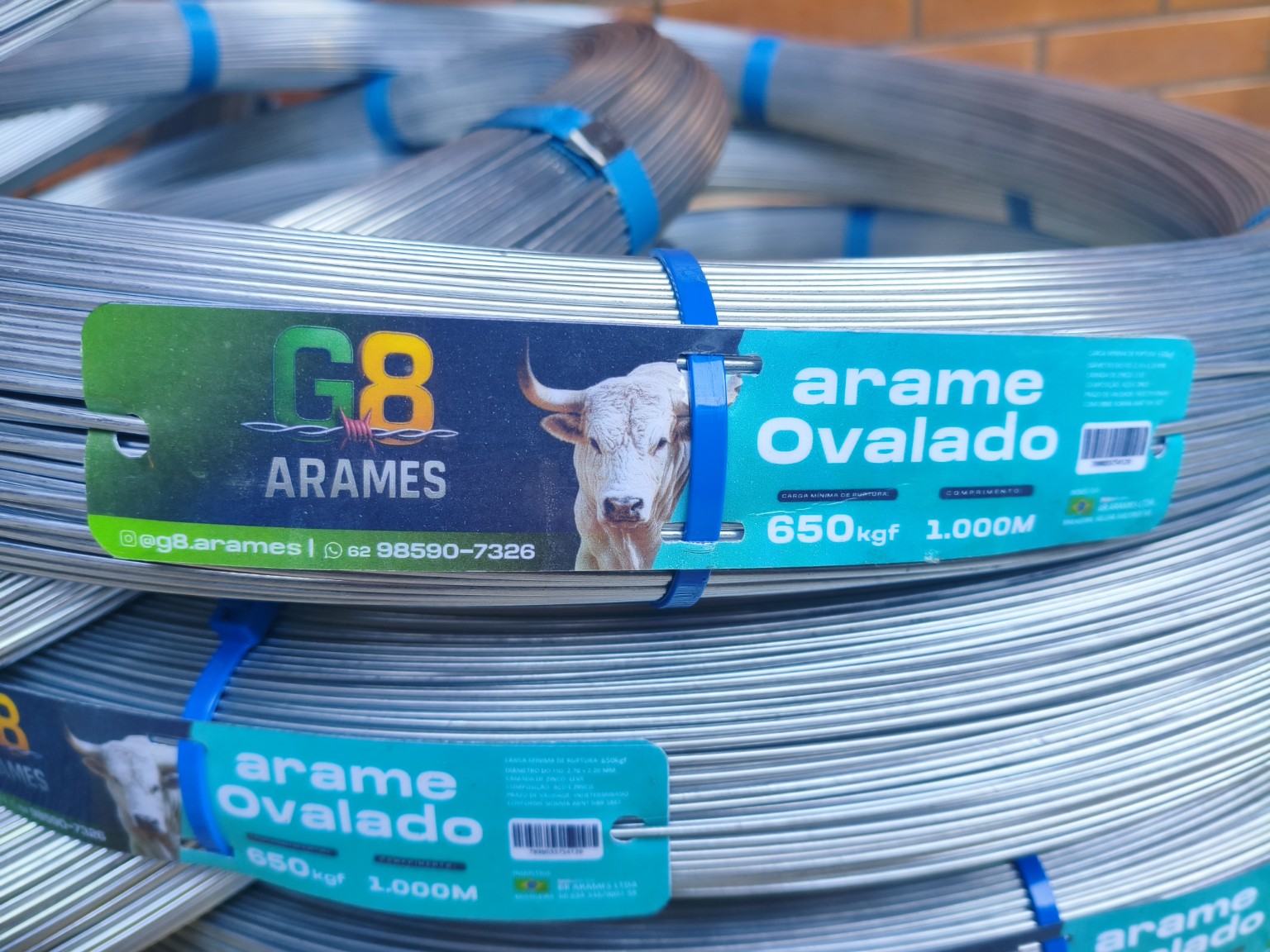 Arame liso ovalado G8